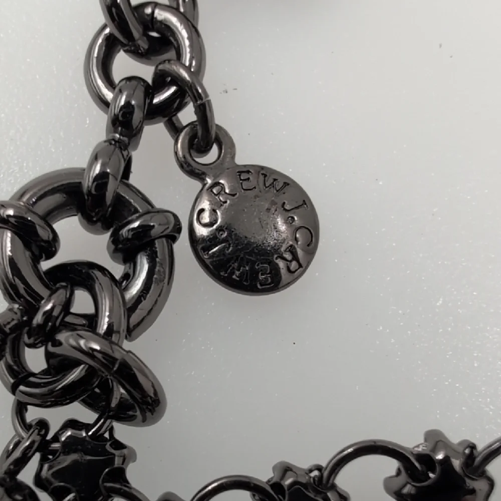 J. Crew Metallic Gray Beaded Necklace